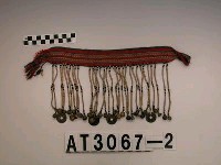 藏品(男子貝珠銅鈴銅錢腿飾)的圖片